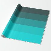 Papier Cadeau Tons Turquoise (Déroulé)
