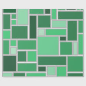 Papier Cadeau Tons verts (Plat)
