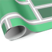 Papier Cadeau Tons verts (Coin rond)