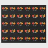 Papier Cadeau Tooty Fruity Funny Fruit Musicien Pun Dark BG (Plat)