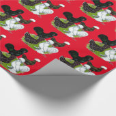 Papier Cadeau Top Hat Chicken (Coin)