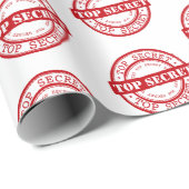 Papier Cadeau Top Secret (Coin rond)