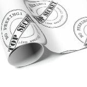 Papier Cadeau Top Secret | Aucun examen | Papier d'emballage de (Coin rond)