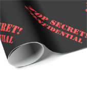 Papier Cadeau top secret - confidentiel (Coin rond)