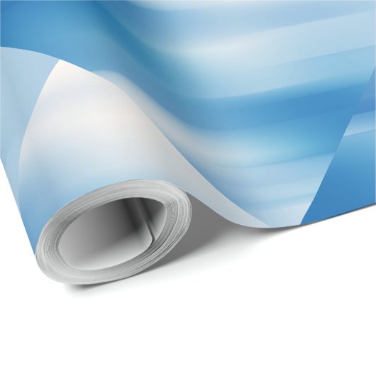 Papier Cadeau Topaz bleu (Coin rond)