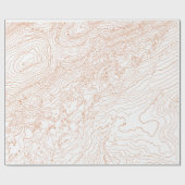 Papier Cadeau Topographie (Plat)