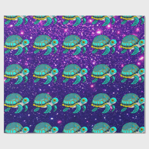 Papier Cadeau Tortue Adorable Charme Charmant Thème Inspiré