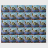 Papier Cadeau Tortue de mer (Plat)