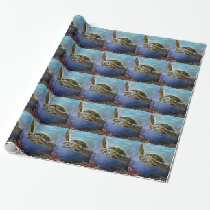 Papier Cadeau Tortue de mer