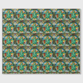 Papier Cadeau Tortue de mer (Plat)