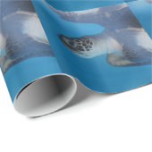 Papier Cadeau Tortue de mer (Coin rond)