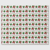 Papier Cadeau Tortue de Noël (Plat)