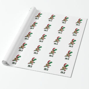 Papier Cadeau Tortue de Noël 26,2