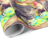 Papier Cadeau Tortue de Pâques (Coin rond)