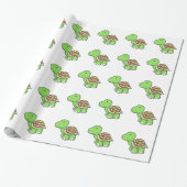 Papier Cadeau Tortue mignonne (Déroulé)