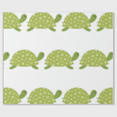 Papier Cadeau Tortue verte (Plat)