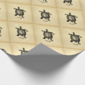 Papier Cadeau TORTUE vintage (Coin)