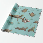 Papier Cadeau Tortues (Déroulé)