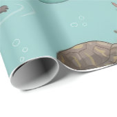 Papier Cadeau Tortues (Coin rond)