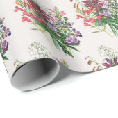 Papier cadeau Tortues et Penstemons (Coin rond)