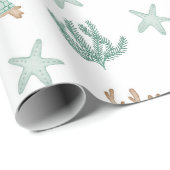 Papier Cadeau Tortues Natation (Coin rond)