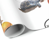 PAPIER CADEAU TORTURE DE CHAT ET BASKETBALL (Coin rond)