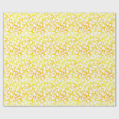 Papier Cadeau Toss papillon (jaune) (Plat)