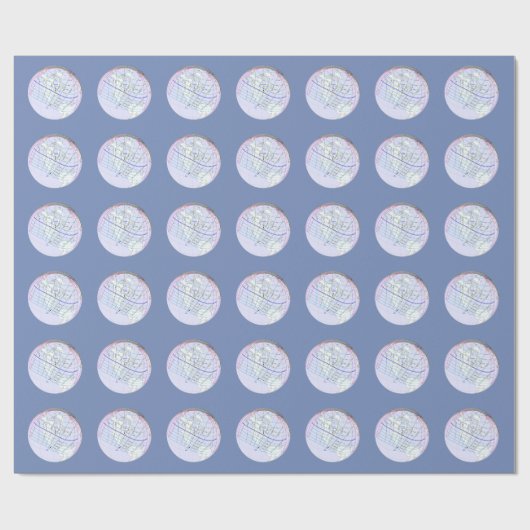 Papier Cadeau Total Solaire Eclipse 2017 Global Path (Plat)