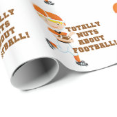 Papier Cadeau Totalement Nuts au sujet du football (Coin rond)