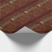 Papier Cadeau Totem Native American Folk Art (Coin)