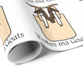 Papier Cadeau Totes des chèvres de mA (avec le texte) (Coin rond)
