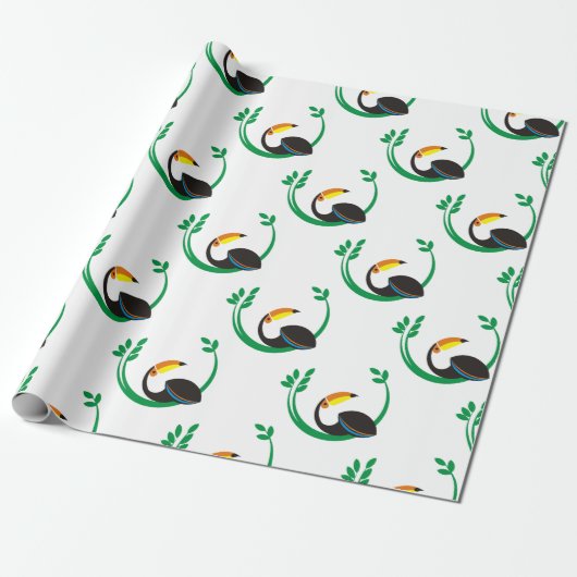 Papier Cadeau Toucan (Déroulé)