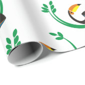 Papier Cadeau Toucan (Coin rond)