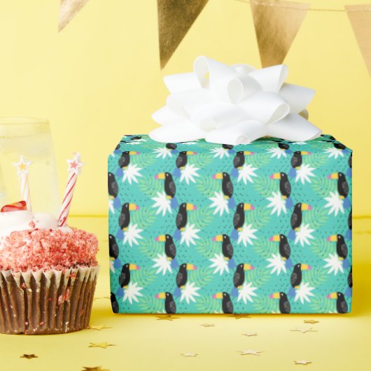Papier Cadeau Toucan (Fête d'anniversaire)