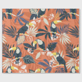 Papier Cadeau toucan and jungle seamless pattern (Plat)