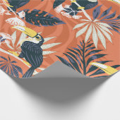 Papier Cadeau toucan and jungle seamless pattern (Coin)