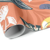 Papier Cadeau toucan and jungle seamless pattern (Coin rond)