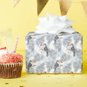 Papier Cadeau Toucan gris
