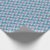 Papier Cadeau Toucan tropical : motif floral vibrant. (Coin)