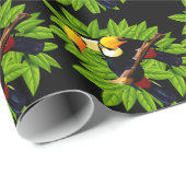 Papier Cadeau Toucans exotiques (Coin rond)