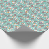 Papier Cadeau Toucans exotiques tendance (Coin)