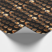 Papier Cadeau Touches de machine à écrire d'époque (Coin)