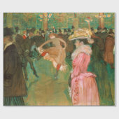 Papier Cadeau Toulouse-Lautrec - Au Rouge, La Danse (Plat)