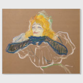 Papier Cadeau Toulouse-Lautrec - Yvette Guilbert Singing (Plat)