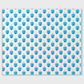 Papier Cadeau Toupie de Hanoukka (Plat)