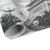 PAPIER CADEAU TOUR EIFFEL À PARIS, FRANCE (Coin rond)