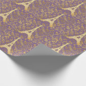 Papier Cadeau Tour Eiffel Gold Bling (Coin)