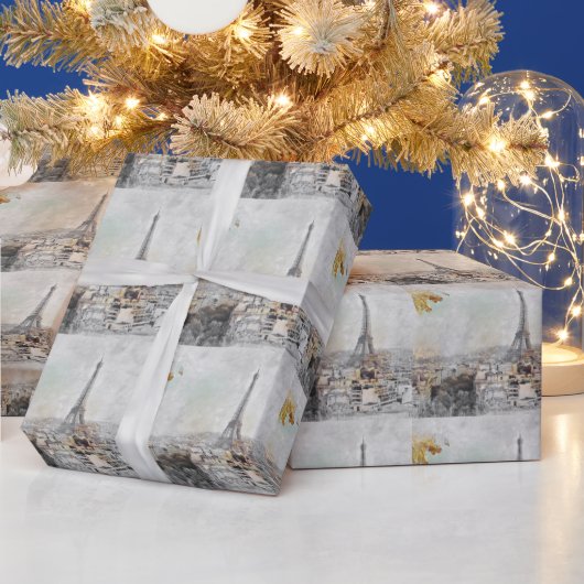 Papier Cadeau Tour Eiffel Papier d'emballage Paris – Élégant Fra (Vacances)