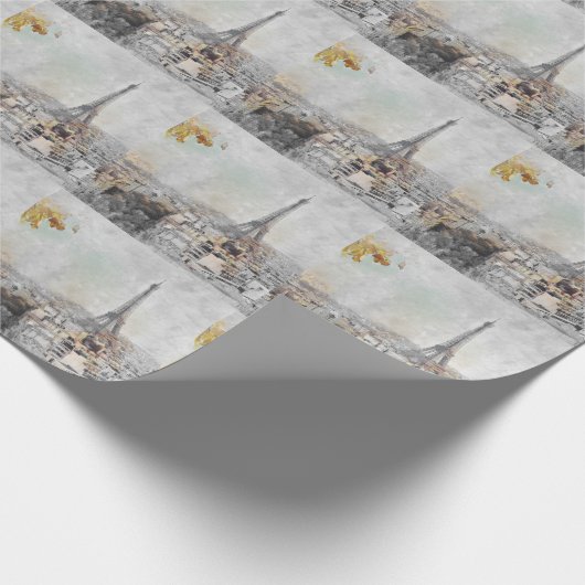 Papier Cadeau Tour Eiffel Papier d'emballage Paris – Élégant Fra (Coin)