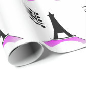 Papier Cadeau Tour Eiffel Paris (Coin rond)
